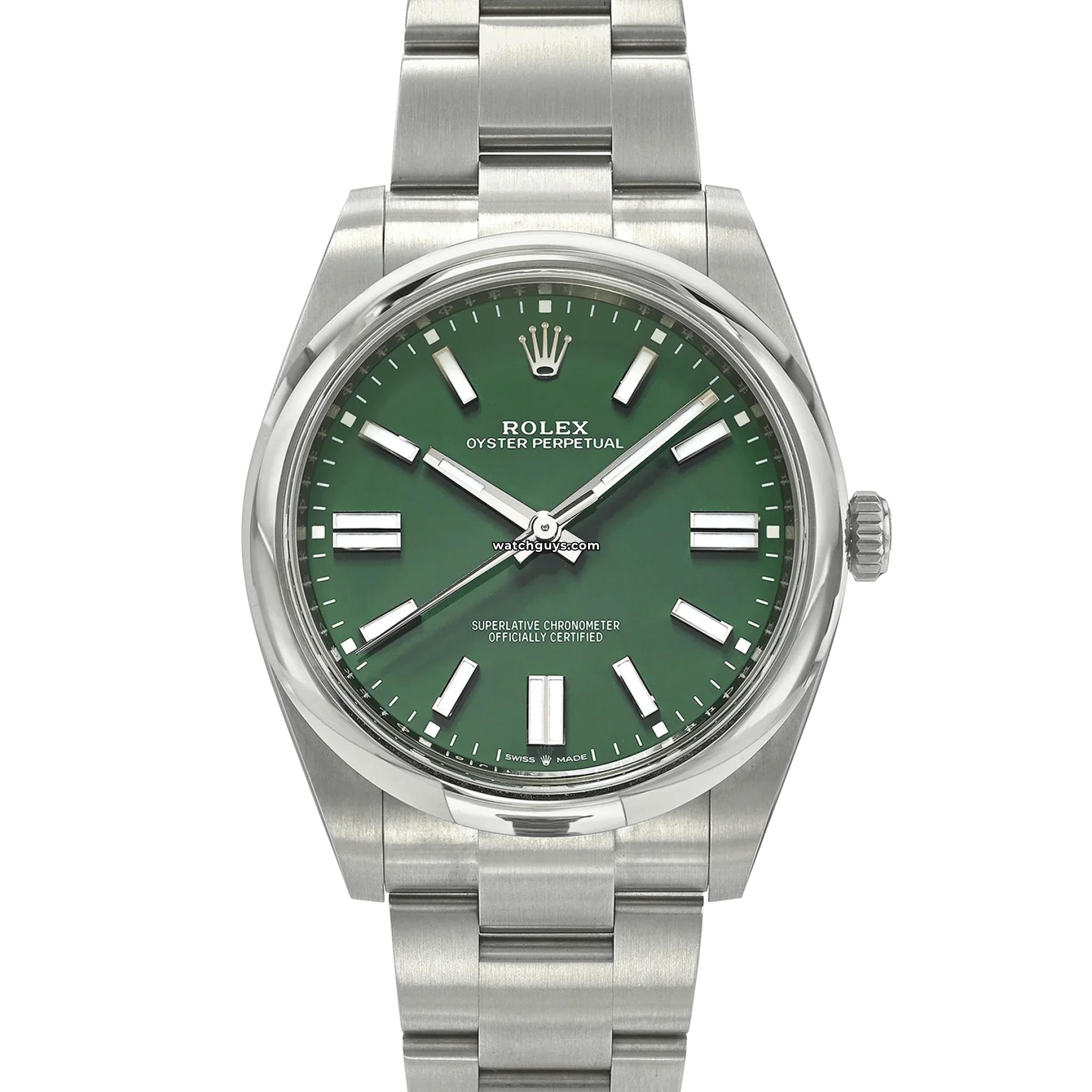 Authentic Rolex Oyster Perpetual 124300 Men's Watch with Green Dial - Luxury Swiss Automatic Timepiece for Business, Gifting & Special Occasions