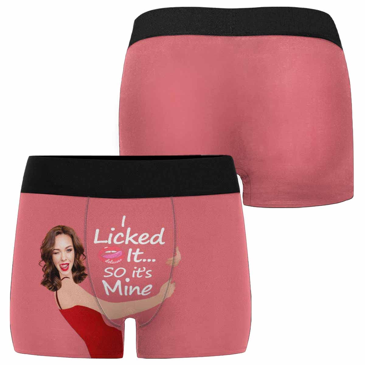 Custom Men's Photo Boxer Briefs - Personalized Underwear with Your Picture - Novelty Gift for Him - Black Cotton Comfort - Perfect for Anniversaries, Birthdays & Couples Gifts
