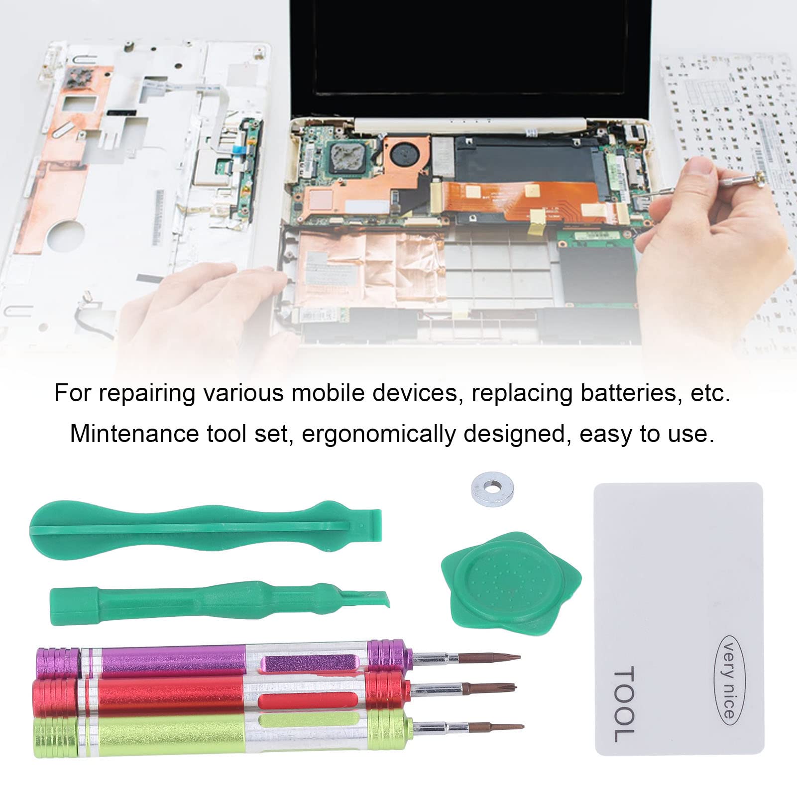 ABS Stainless Steel Mainboard Repair Tool Kit - Professional Electronics Screwdriver Set for PC, Laptop & Smartphone Device Repair | Perfect for Technicians & DIY Enthusiasts