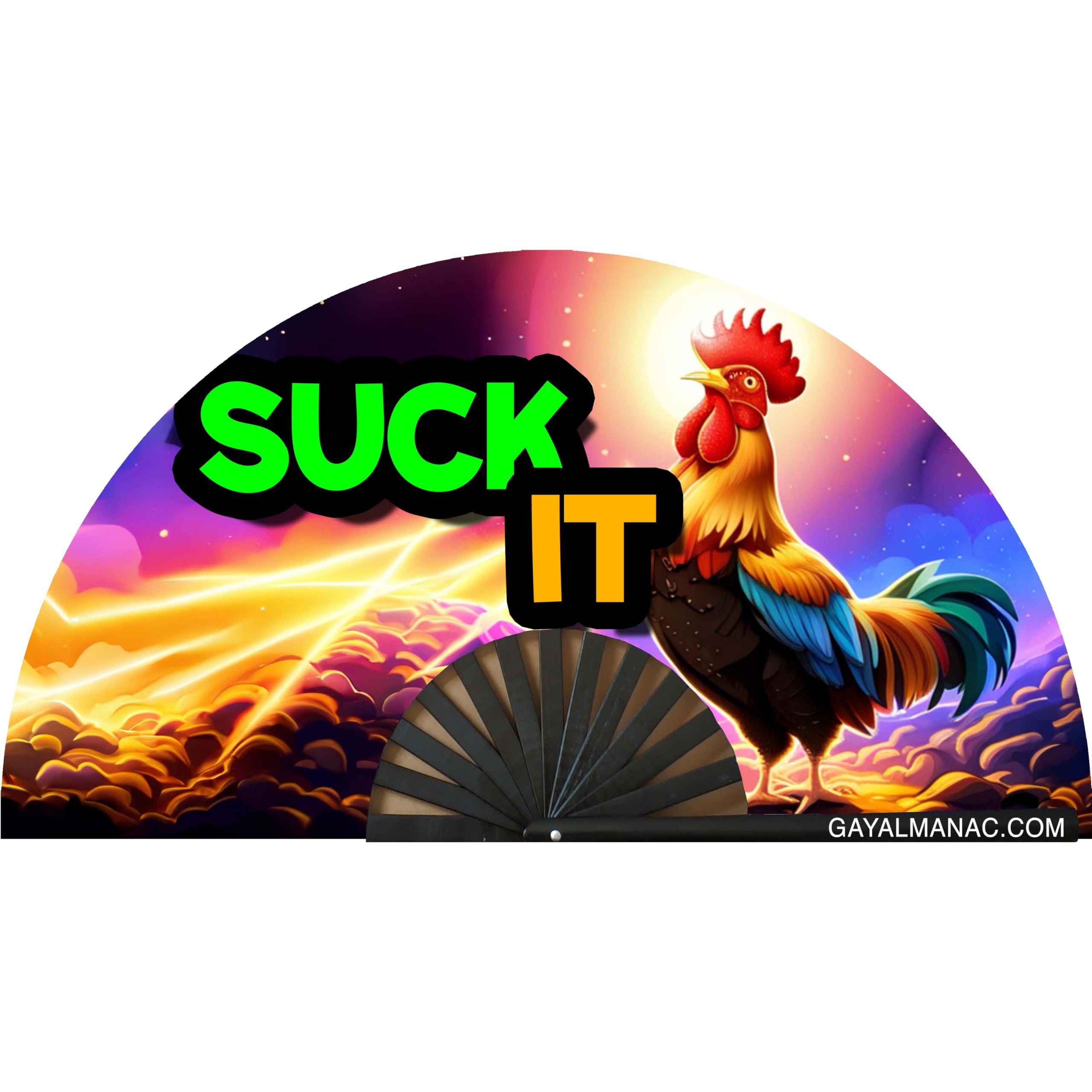 PandaTak LGBTQ Pride Folding Hand Fan - 13