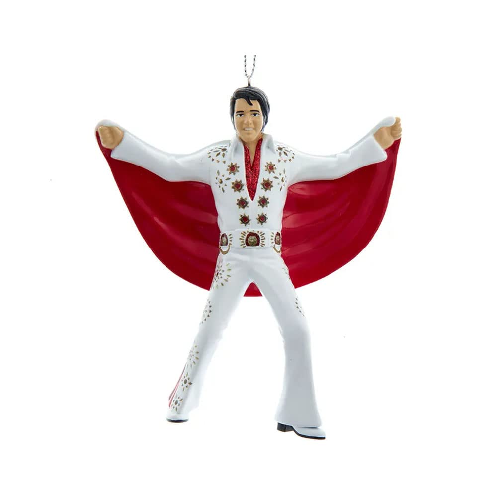 Elvis Presley White Suit with Red Cape Collectible Figurine - Perfect for Home Decor, Gift for Music Lovers, and Elvis Fan Memorabilia Collection