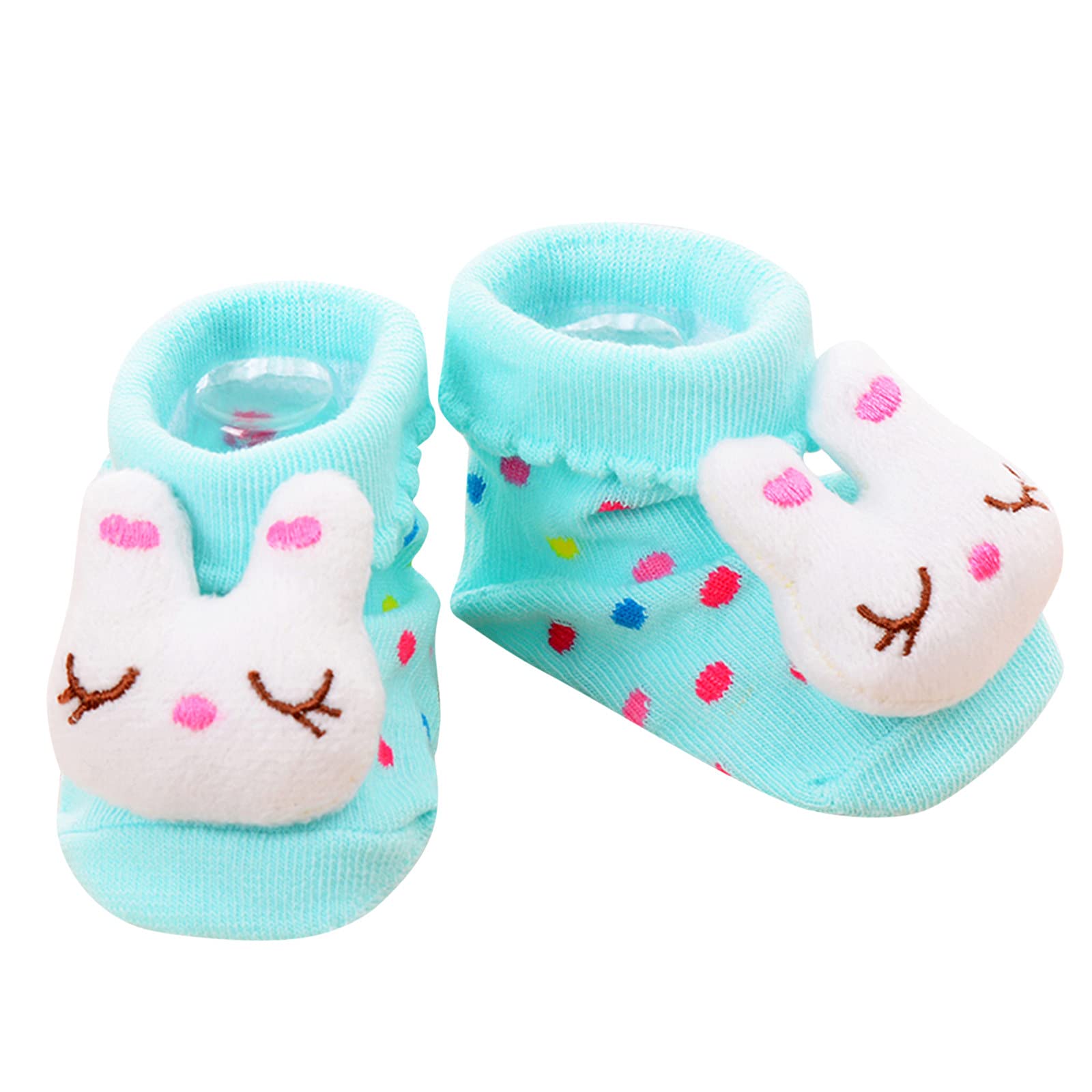 Organic Cotton Baby Socks for Boys & Girls 0-24 Months - Soft 3D Non-Slip Sole & Adaptive Cuff for Comfort - Perfect for Crawling, Walking & Playtime at Home or Daycare