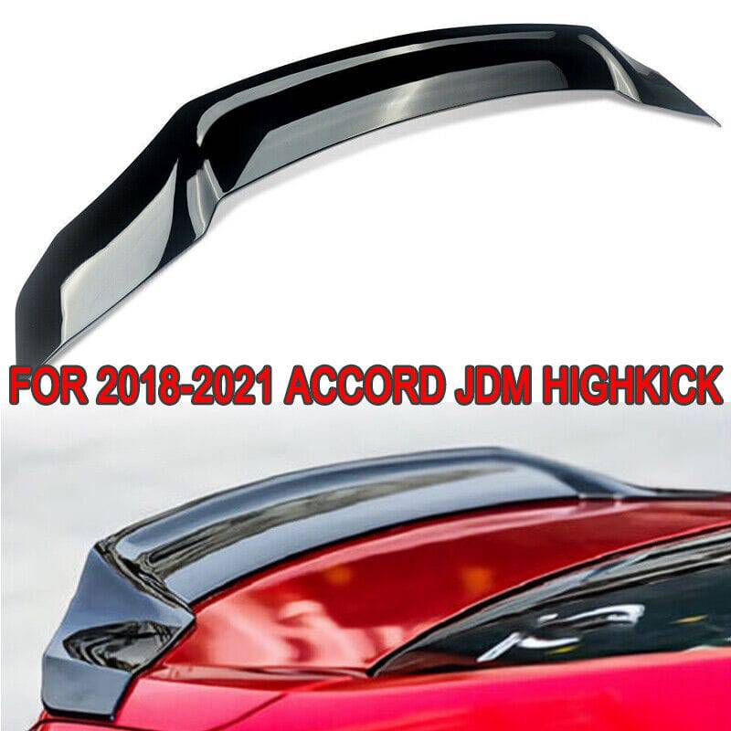 2018-2022 Honda Accord Sedan Duckbill Style Rear Trunk Lip Spoiler Wing - Glossy Black - Enhances Sporty Look & Aerodynamics for Street Racing & Car Shows