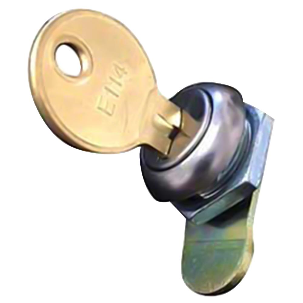 ASI L 001 Lock Key & Retaining Nut - Heavy Duty Security Lock Accessories for Industrial Equipment, Machinery, and Automotive Applications