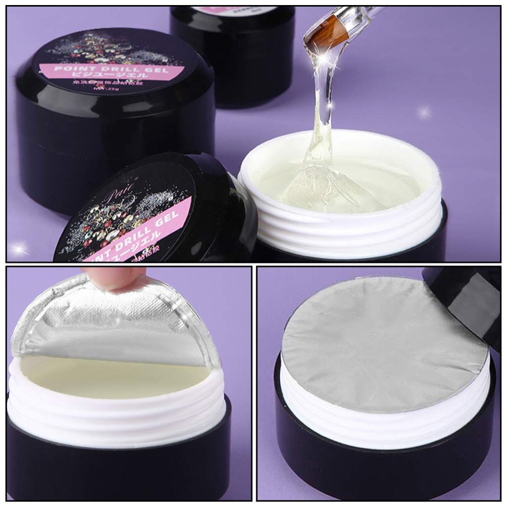 Minkissy 1pc Disposable Nail Art Glue - Strong Adhesive for DIY Gel Nails, Rhinestones & Nail Decorations | Quick-Dry Nail Glue Liquid for Manicure, Shaping & Point Drill | Perfect for Salon, Home Use & Nail Art Enthusiasts