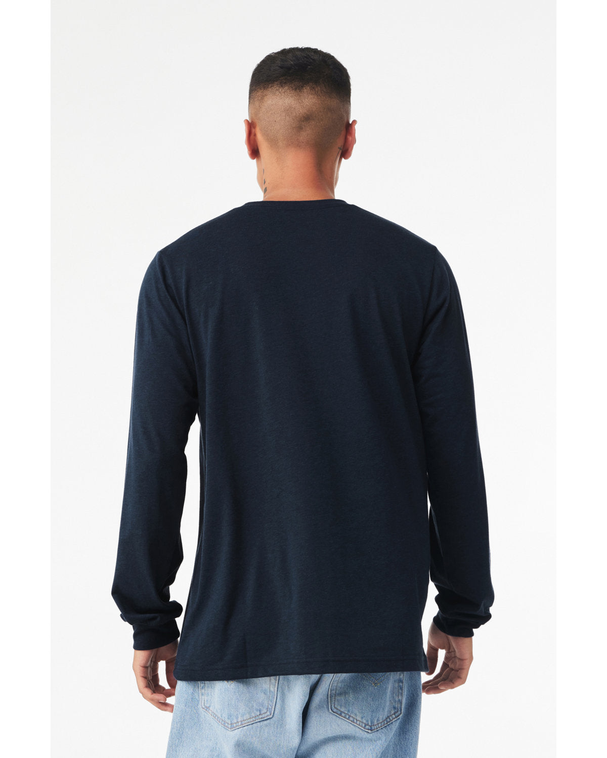 Bella + Canvas 3513 Unisex Triblend Long Sleeve T-Shirt | Soft Comfortable Crewneck Tee for Men & Women | Perfect for Casual Wear, Layering & Everyday Outfits