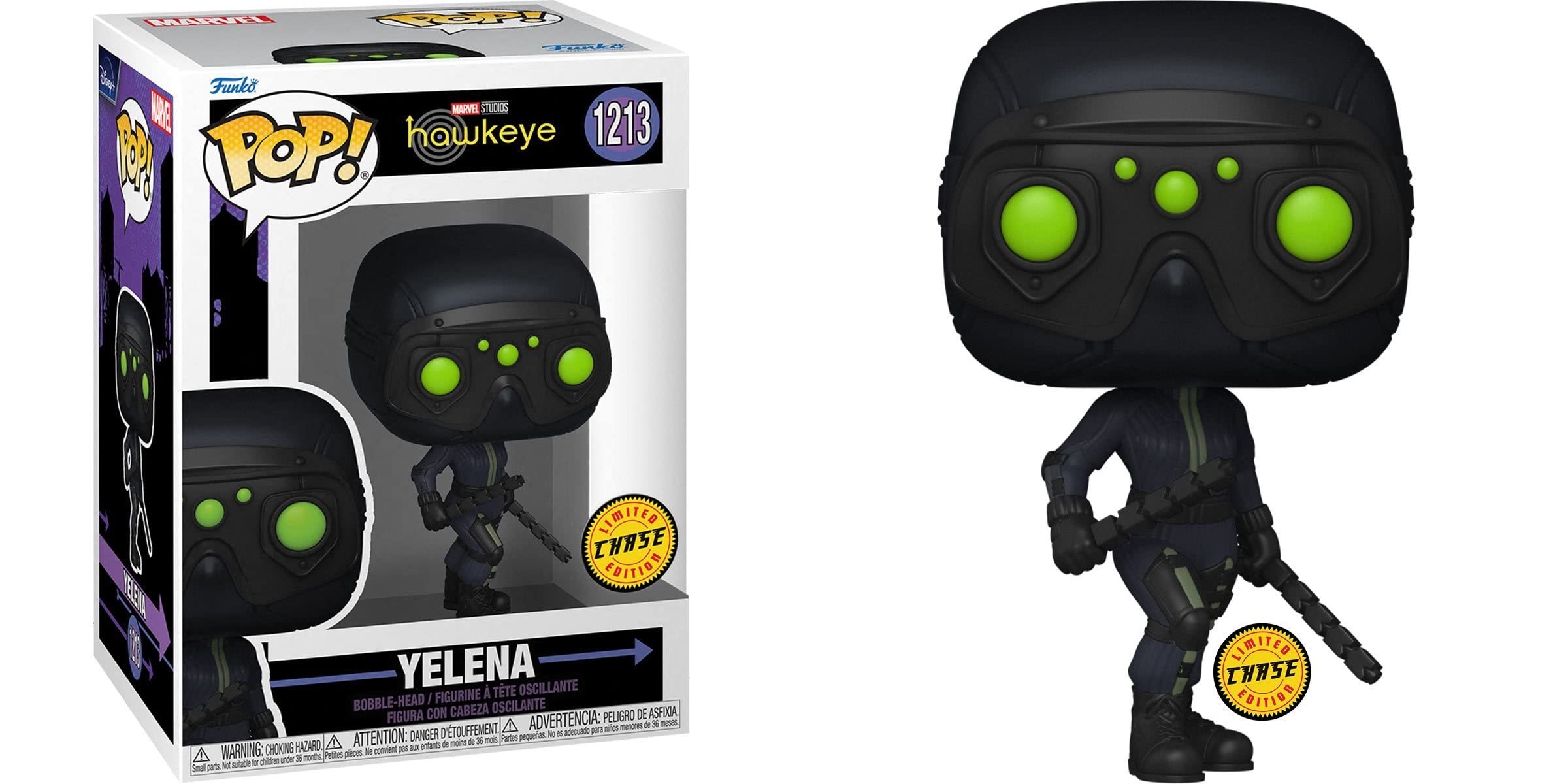 Funko Pop! Hawkeye & Yelena Chase Action Figure - Marvel Avengers Collectible Toy for Fans, Gift for Superhero Lovers - Perfect for Display, Decor, and Comic Conventions
