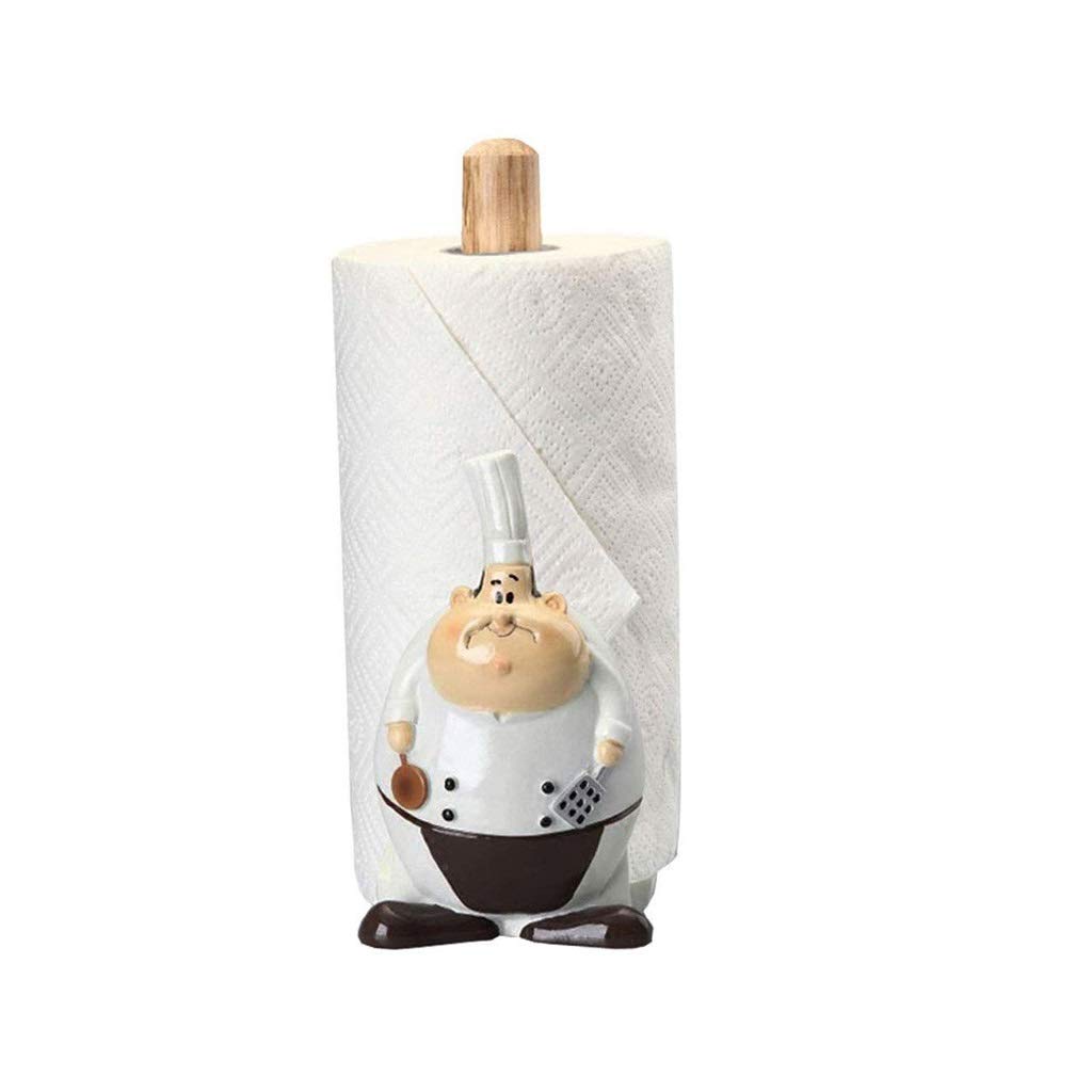 Bamboo Paper Towel Holder - Vertical Countertop Tissue Stand for Kitchen, Living Room, Bedroom | Natural Wooden Home Decor | Perfect for Organizing & Stylish Home Decorating