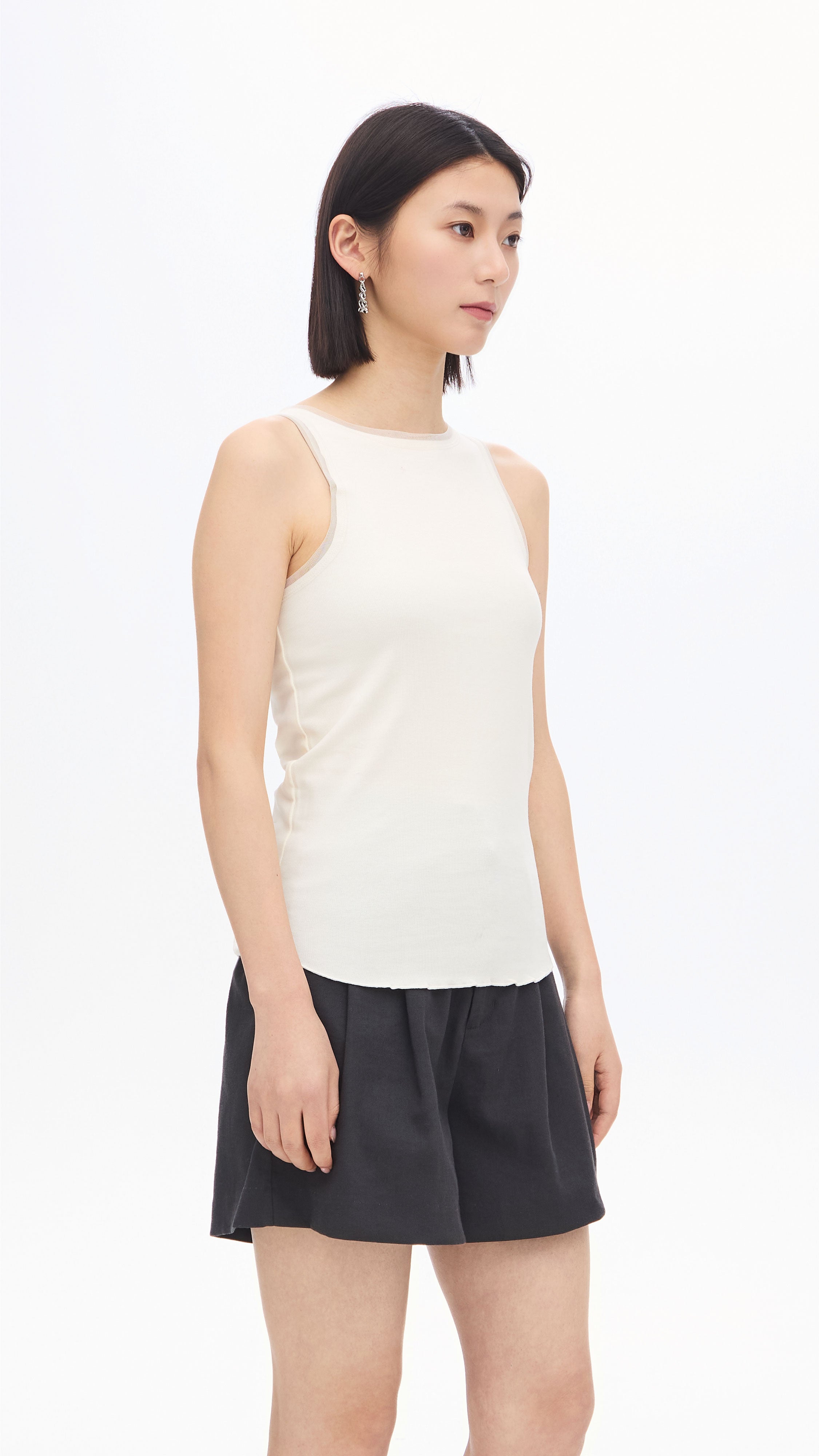 Women's Cutout Tank Top - Sexy Sleeveless Crop Top for Summer, Gym & Casual Wear | Breathable & Comfortable Fashion Staple
