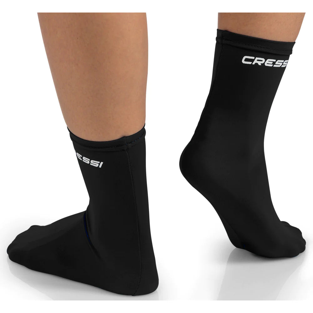 Cressi Fin Socks Black - Neoprene Scuba Diving Socks for Comfort & Warmth - Perfect for Snorkeling, Scuba Diving & Water Sports