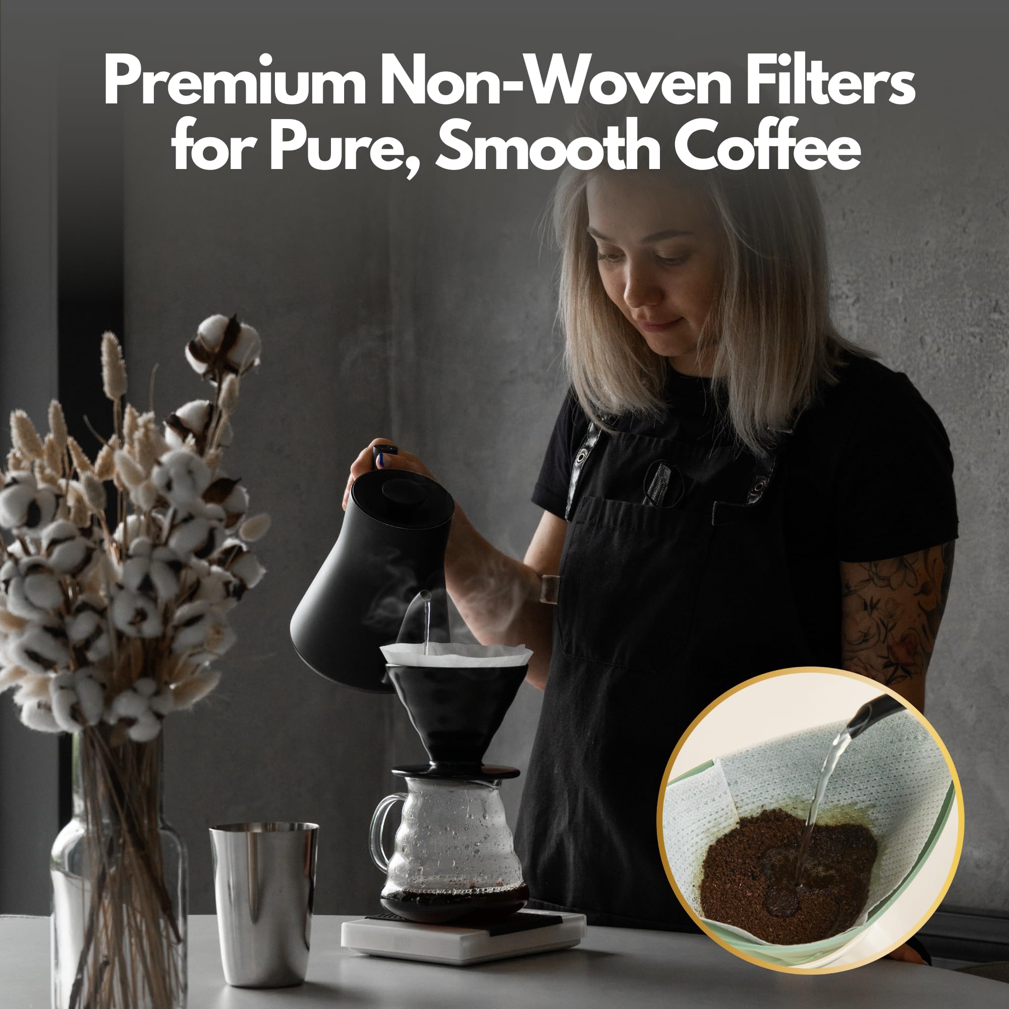 Premium Silicone Pour Over Coffee Maker - 2-Piece Portable Camping Coffee Dripper Set for Rich & Smooth Flavor | Compact Travel-Ready Design for Outdoor Adventures, Hiking & Backpacking | Perfect for Camping, Office & Home Brewing
