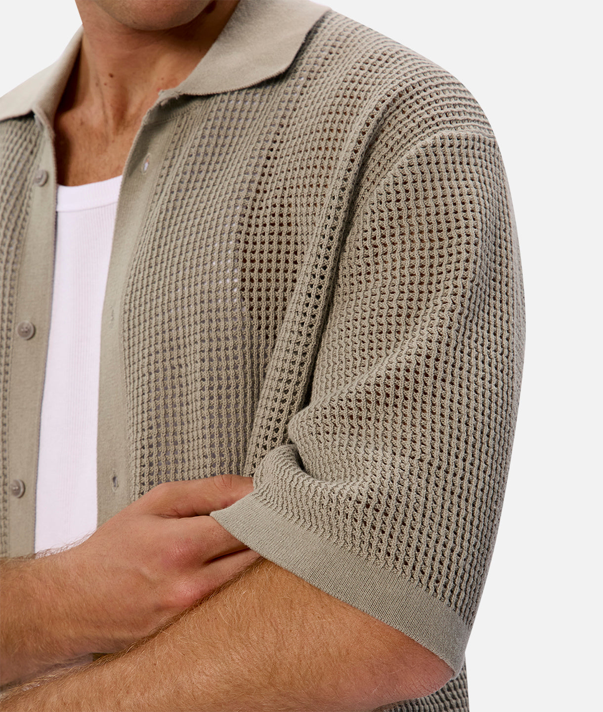 Salvatore Short Sleeve Shirt with Alligator Print - Stylish Men's Casual Button Down Shirt for Summer Outfits, Beach Vacations & Outdoor Adventures
