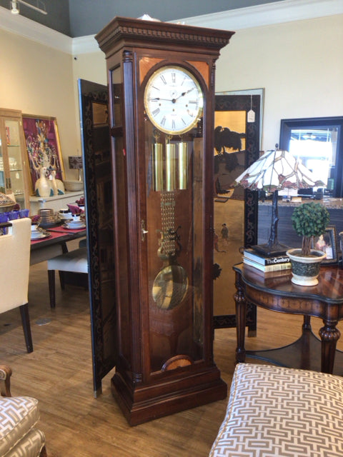 Howard Miller Grandfather Clock - Classic Wooden Pendulum Wall Clock for Home & Office Decor | Perfect for Living Room, Bedroom, and Hallway
