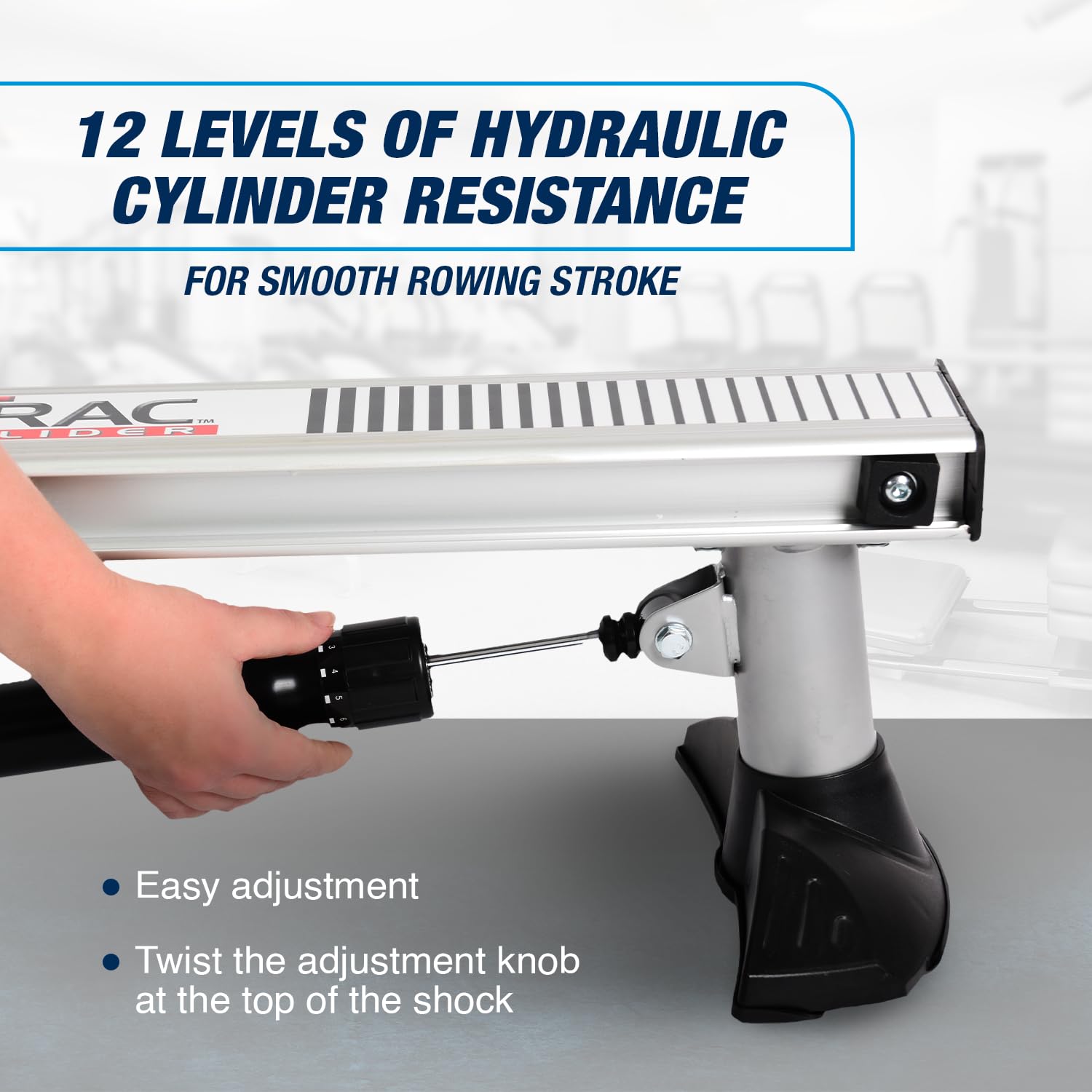 Stamina BodyTrac Glider Hydraulic Rowing Machine with Smart Workout App - Home Gym Rower with Adjustable Cylinder Resistance (250 lbs Capacity) - Perfect for Small Spaces & Full-Body Workouts