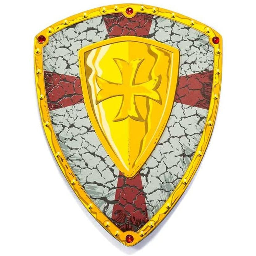 Crusader EVA Printed Shield - Lightweight Medieval Cosplay Armor for LARP, Renaissance Fairs & Halloween Costumes | Durable Foam Battle Shield for Role Playing & Decor