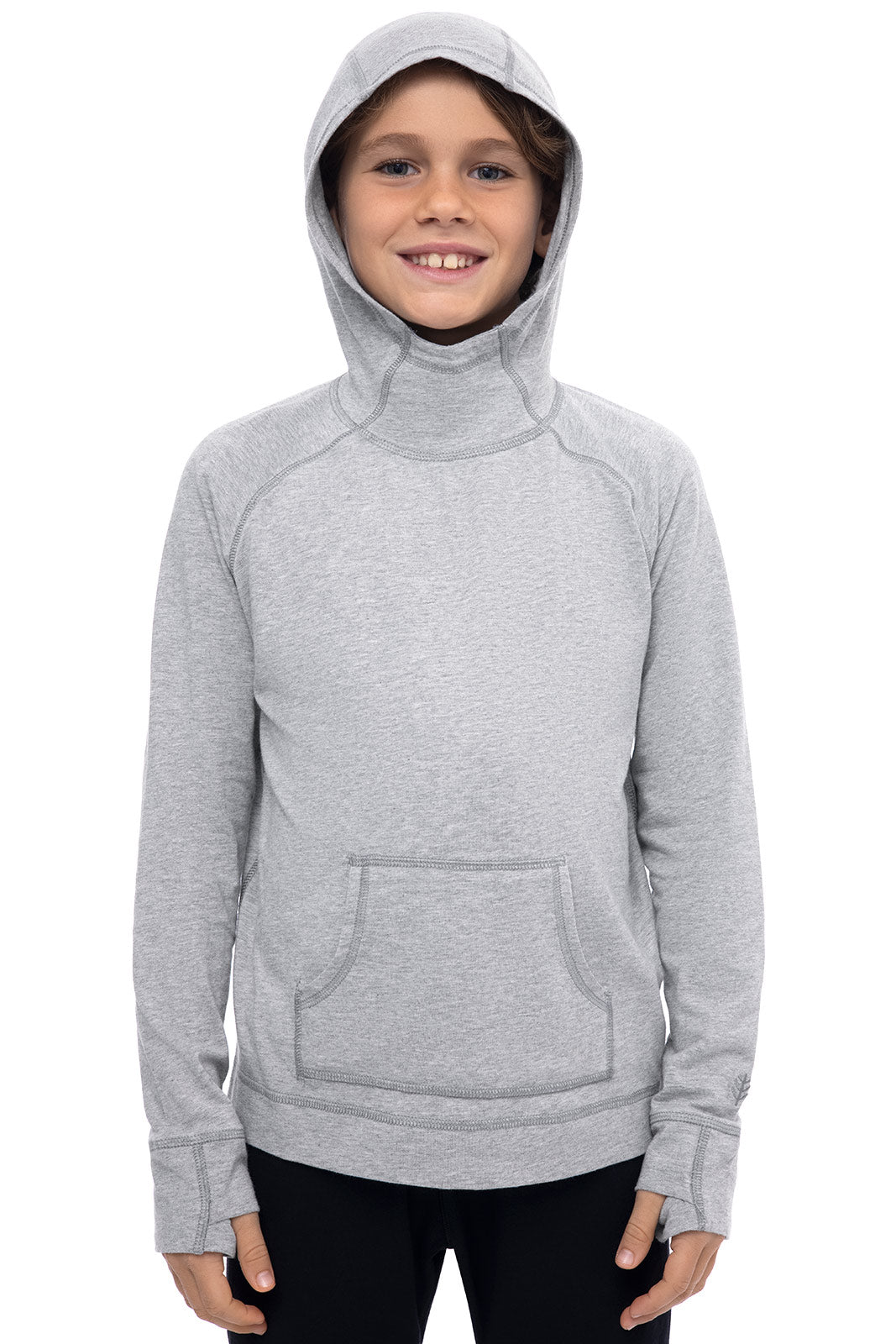 LumaLeo Kids Hoodie - Soft & Comfortable Grey Heather Pullover for Boys & Girls | Perfect for School, Playdates & Outdoor Adventures
