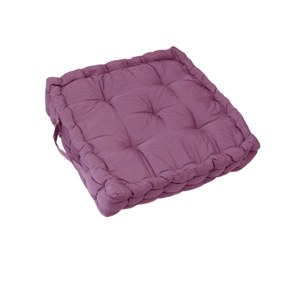 1 PC Floor Box Cushion Pad 40 x 40 + 8 cm Dusty Pink - Soft and Comfortable Seat Cushion for Living Room, Bedroom, or Nursery