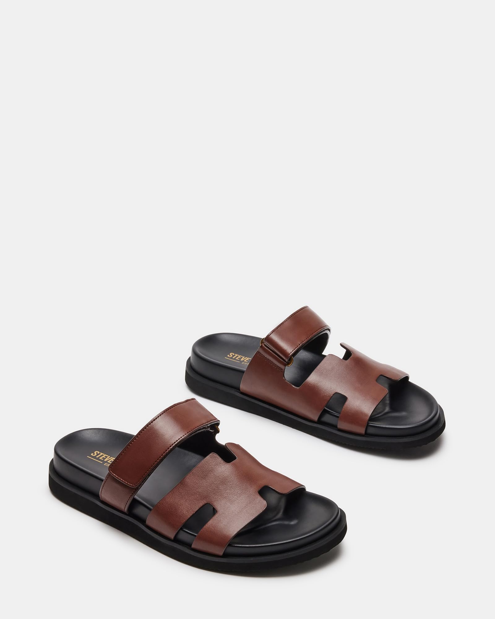 Steve Madden Men's Maiven Comfortable Slide Sandals - Lightweight & Breathable for Summer, Beach, and Casual Wear