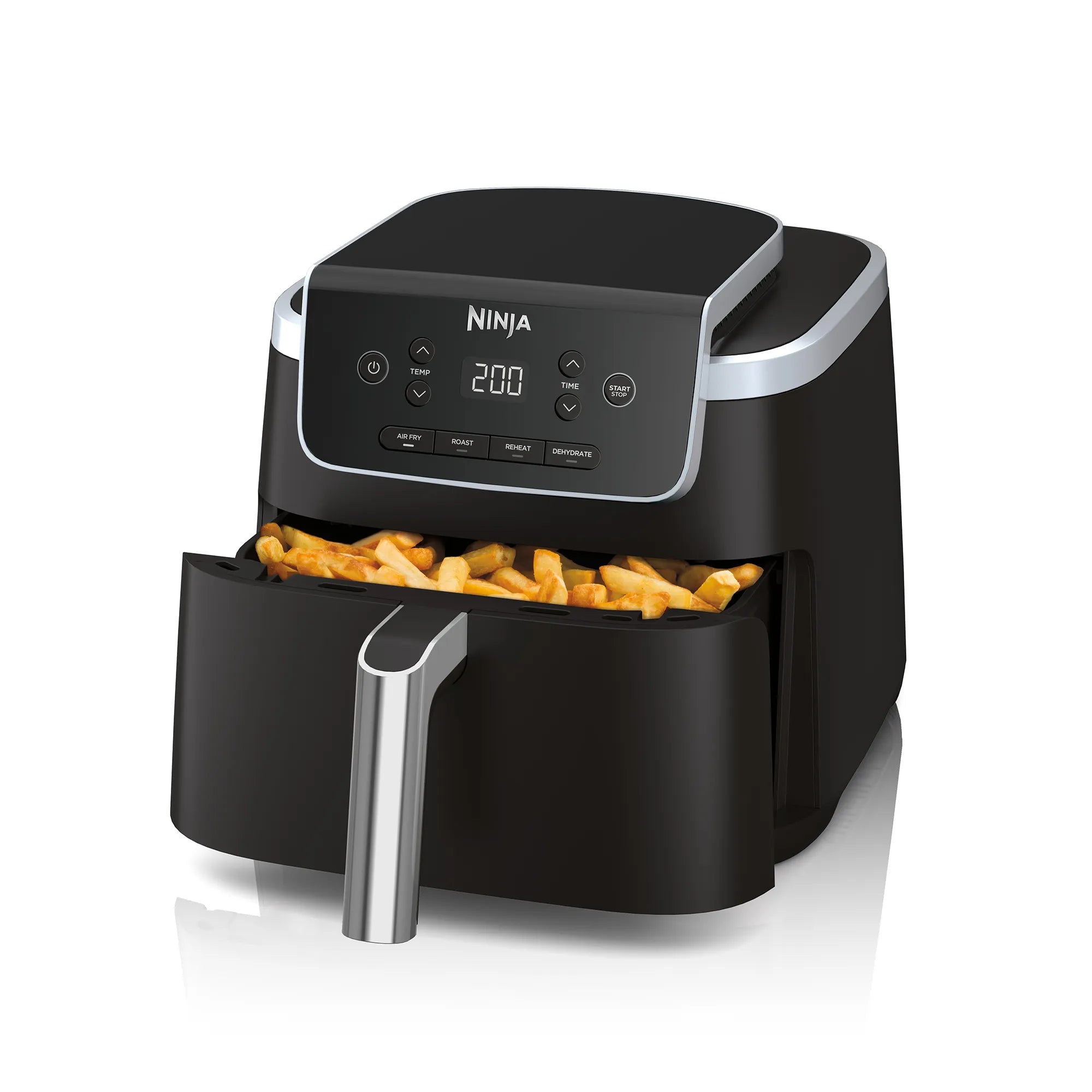 Ninja Air Fryer 4.7L Pro - Large Capacity Digital Air Fryer for Healthy Cooking | Perfect for Frying, Baking, Roasting & Reheating | Ideal for Family Meals & Quick Snacks