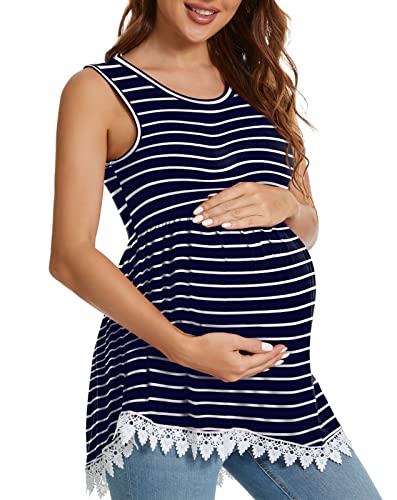 Navy Blue Striped