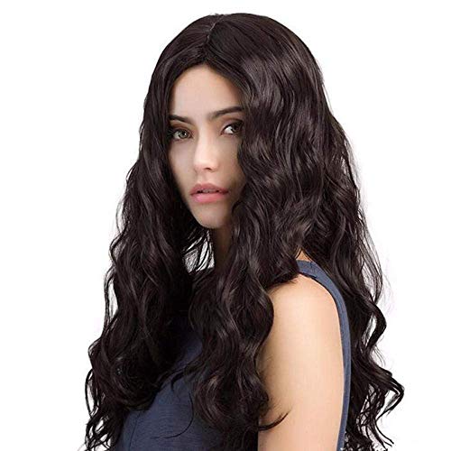 European & American Women's Synthetic Fiber Long Curly Cornrow Wigs - White & Ash Gray Colors for Cosplay, Halloween & Costume Parties