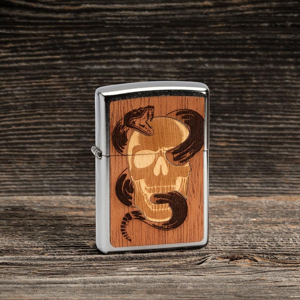 WOODCHUCK USA Skull & Snake Ring - Gothic Punk Jewelry for Men & Women - Perfect for Halloween, Costume Parties & Alternative Fashion