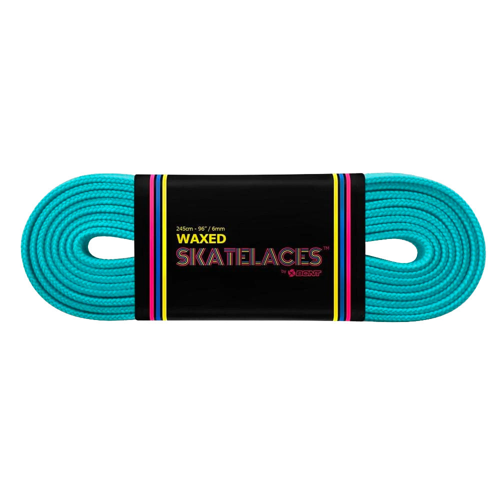 Bont Waxed Skate Laces 8mm - Premium Hockey & Roller Skate Shoelaces for Durability - Perfect for Ice Skating, Roller Derby & Speed Skating