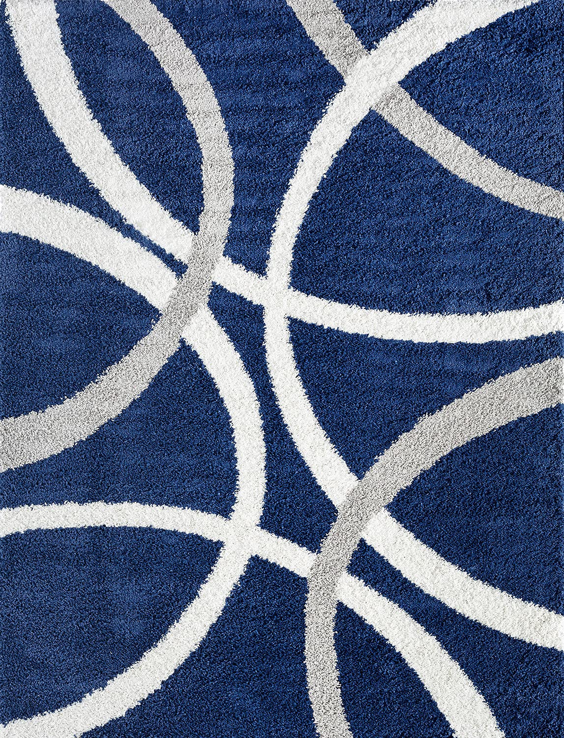 4x6 Navy Shag Rug - Soft & Easy Clean Modern Area Rug for Living Room, Bedroom, Dining Room, Kitchen & Entryway - Plush Shaggy Carpet for Cozy Home Decor - Alfombras para Salas Modernas | Perfect for Family Gatherings & Relaxing Evenings