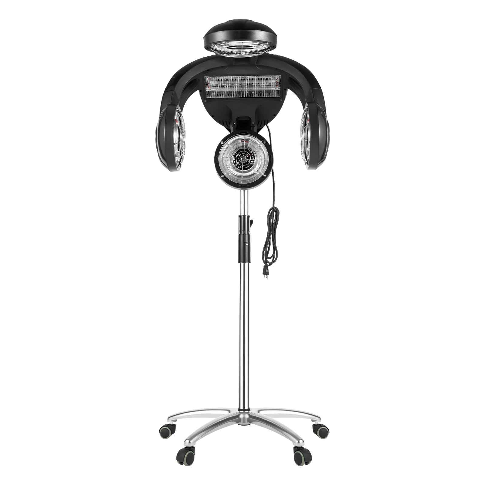 Professional Orbiting Infrared Hair Dryer with Swivel Casters - Adjustable Height 54-64.5 inches - Freestanding Salon Hair Dryer for Color Processing, SPA & Home Hair Care - Perfect for Salons, Home Styling & Professional Hair Treatments