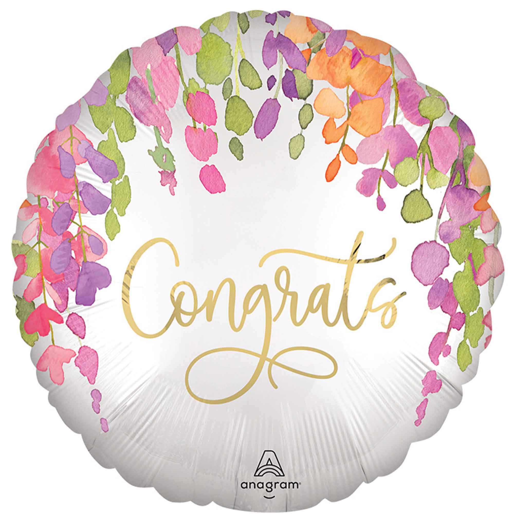 45cm Standard Satin Happy Birthday Orbs Foil Balloons for Party Decorations, Birthday Celebrations, Baby Showers & Special Events