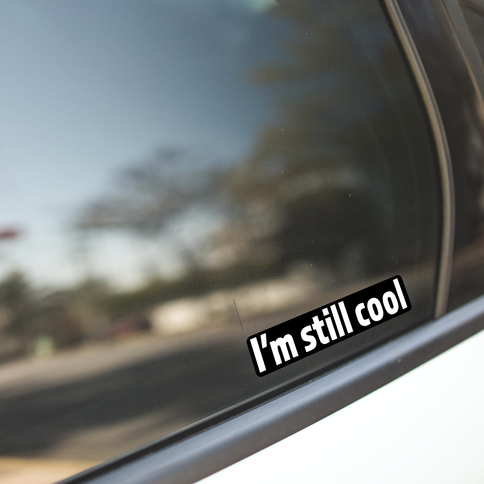 2-Pack 'I'm Still Cool' Vinyl Decal Stickers - 2-6.5 Inch White Car & Laptop Decals (KCD2998) | Perfect for Cars, Trucks, SUVs, Walls, Cups & Laptop Customization