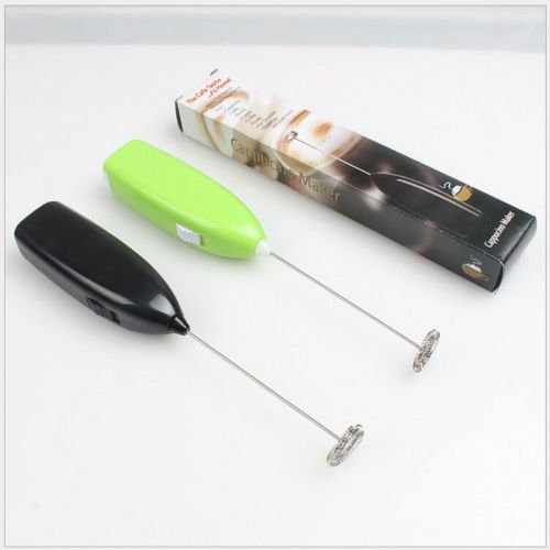 Electric Milk Frother Handheld - Coffee Foam Maker for Cappuccino, Latte & Hot Chocolate - Mini Whisk Blender with 510 RPM - Perfect for Home, Office & Travel Use