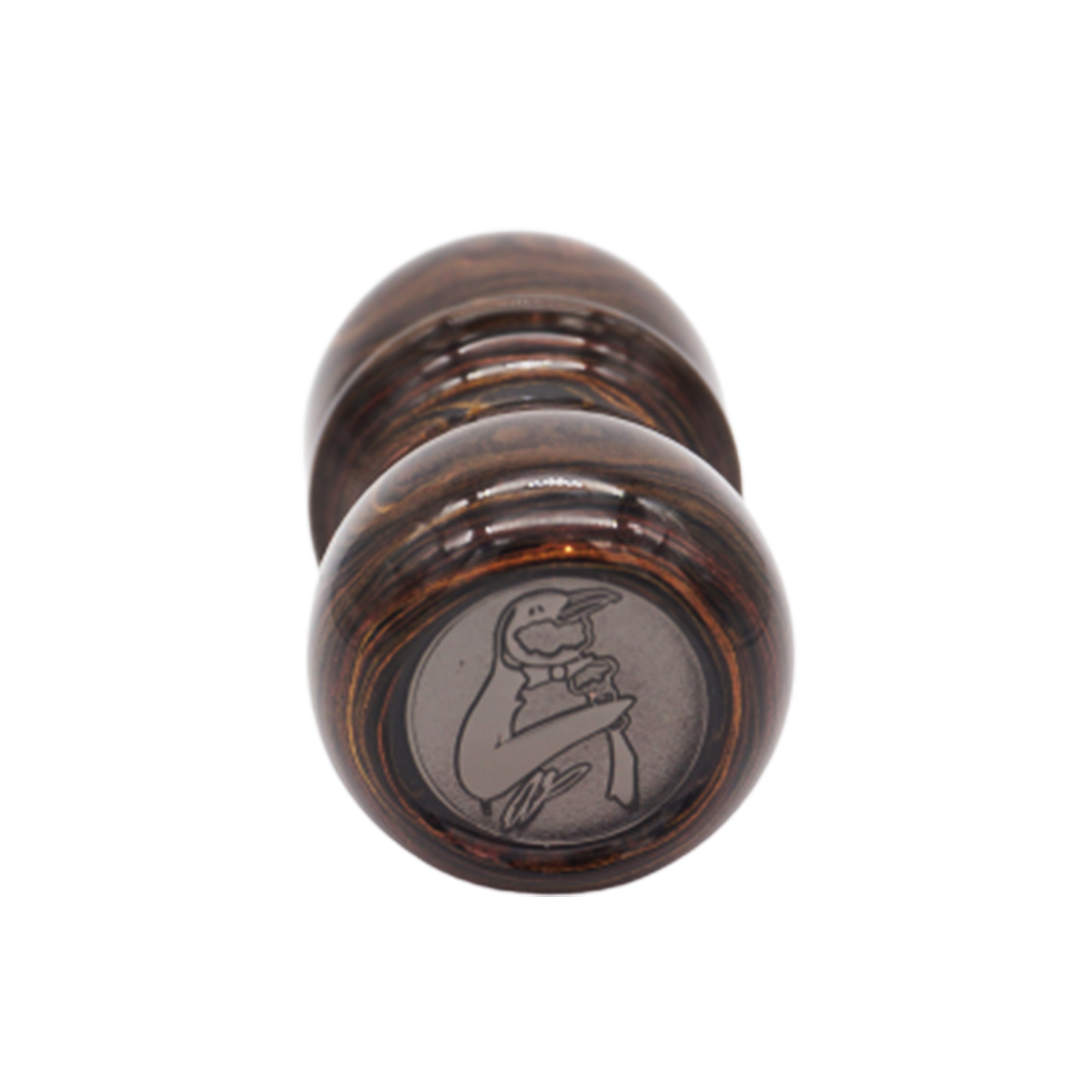 Premium Honey Ebonite Handcrafted Shaving Brush Handle - Fits 24mm & 26mm Knots - Perfect for Wet Shaving & Grooming Gifts for Men