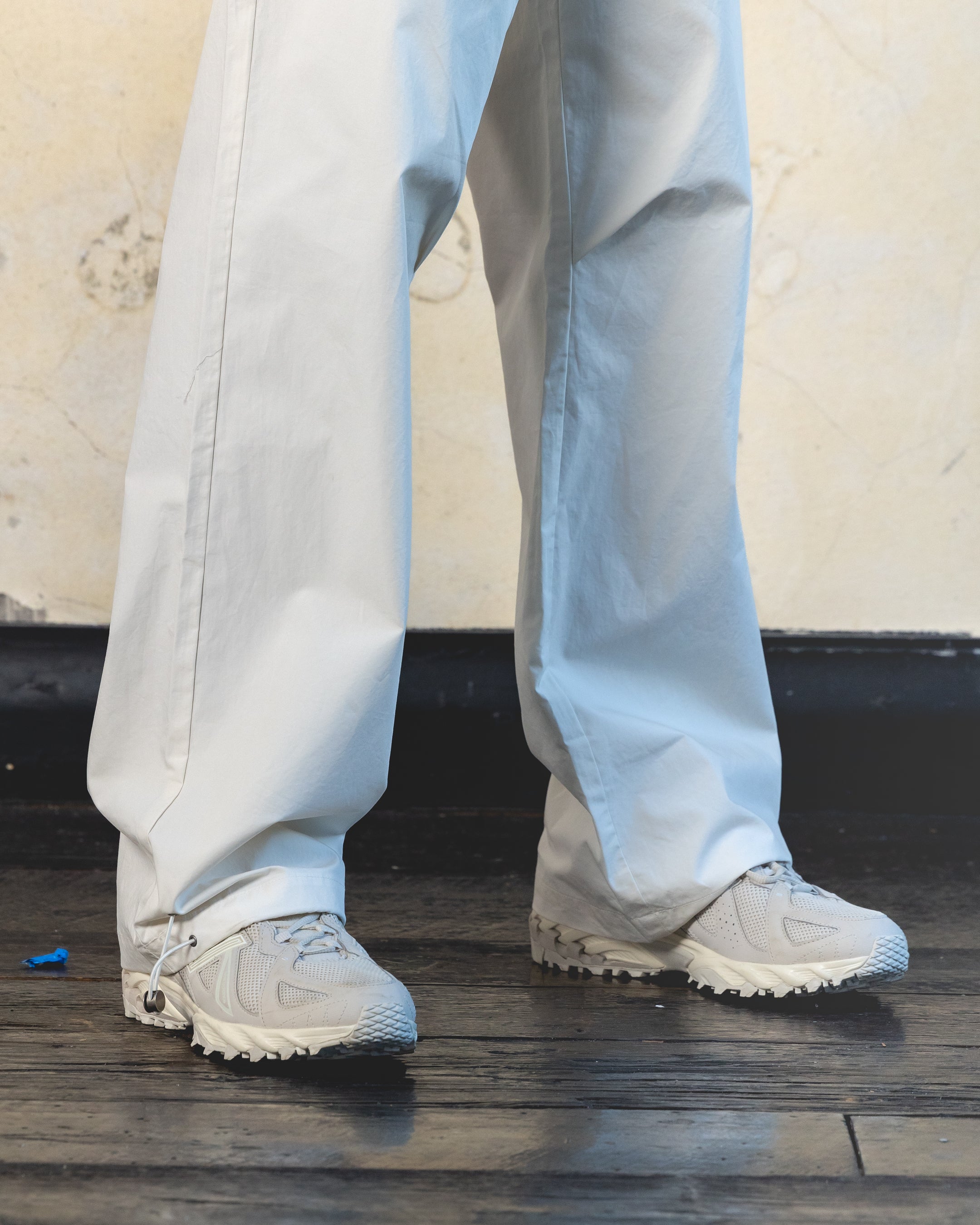 404 Silhouette Pants in Off White - Trendy High-Waisted Wide Leg Trousers for Women | Perfect for Office, Casual Wear & Special Occasions