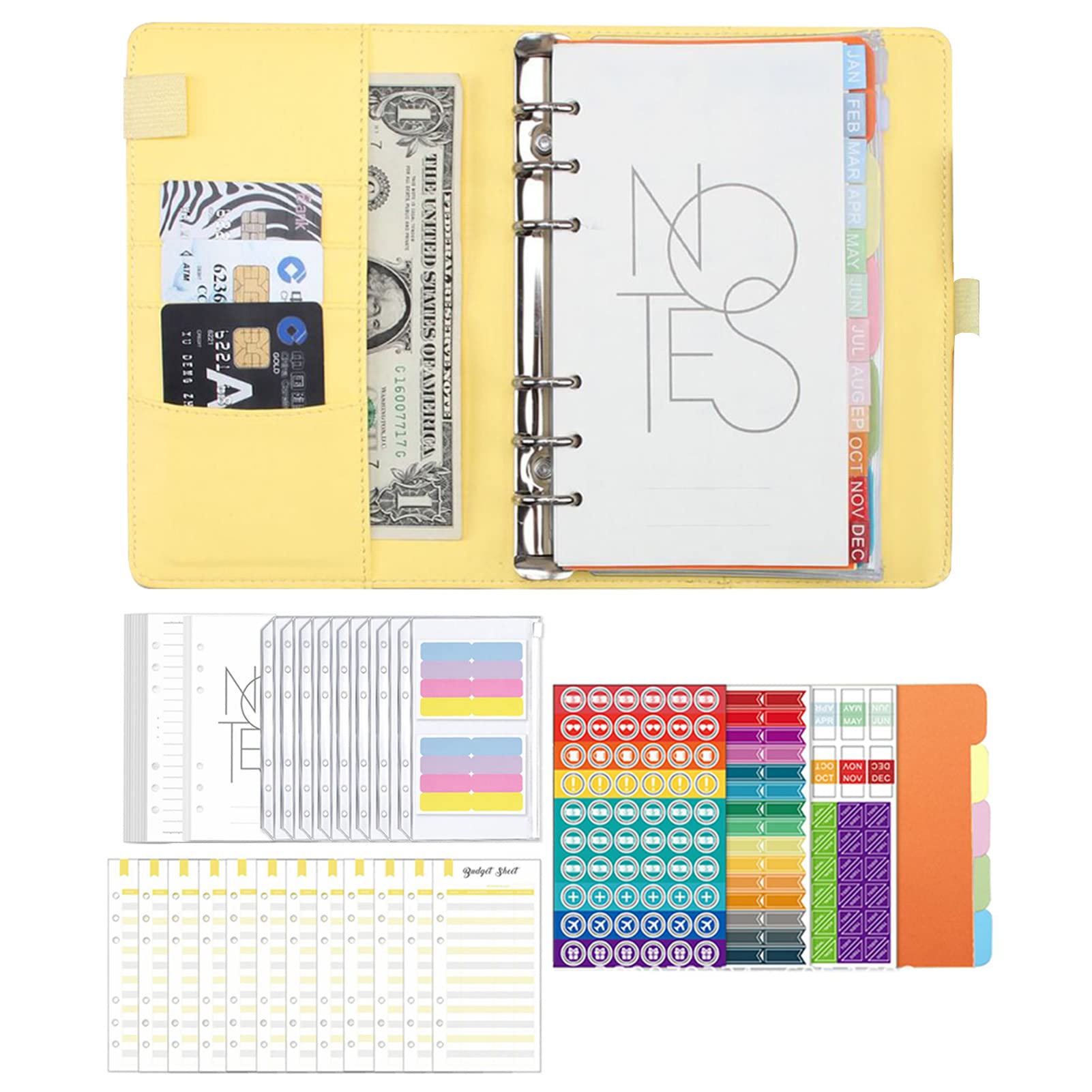 PU Leather Loose-Leaf Binder - Durable & Portable for Stamps, Cards | Office & Travel Use