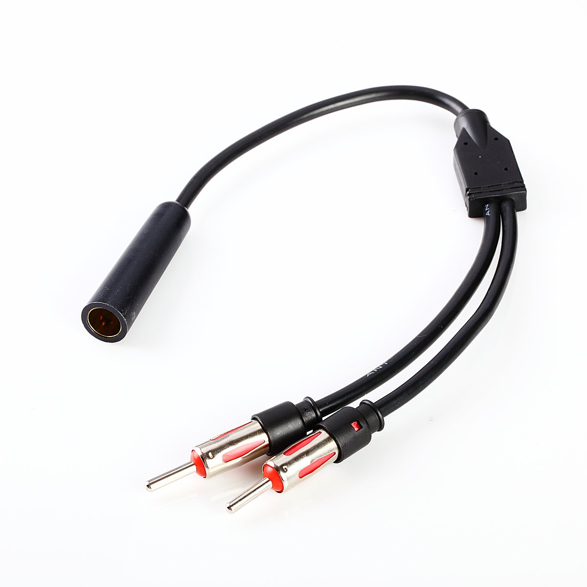Motorola Car Radio Antenna Splitter Y Adapter - 1 Female to 2 Male Connector for Enhanced Stereo Sound | Perfect for Car Audio Systems & Truck Radio Upgrades