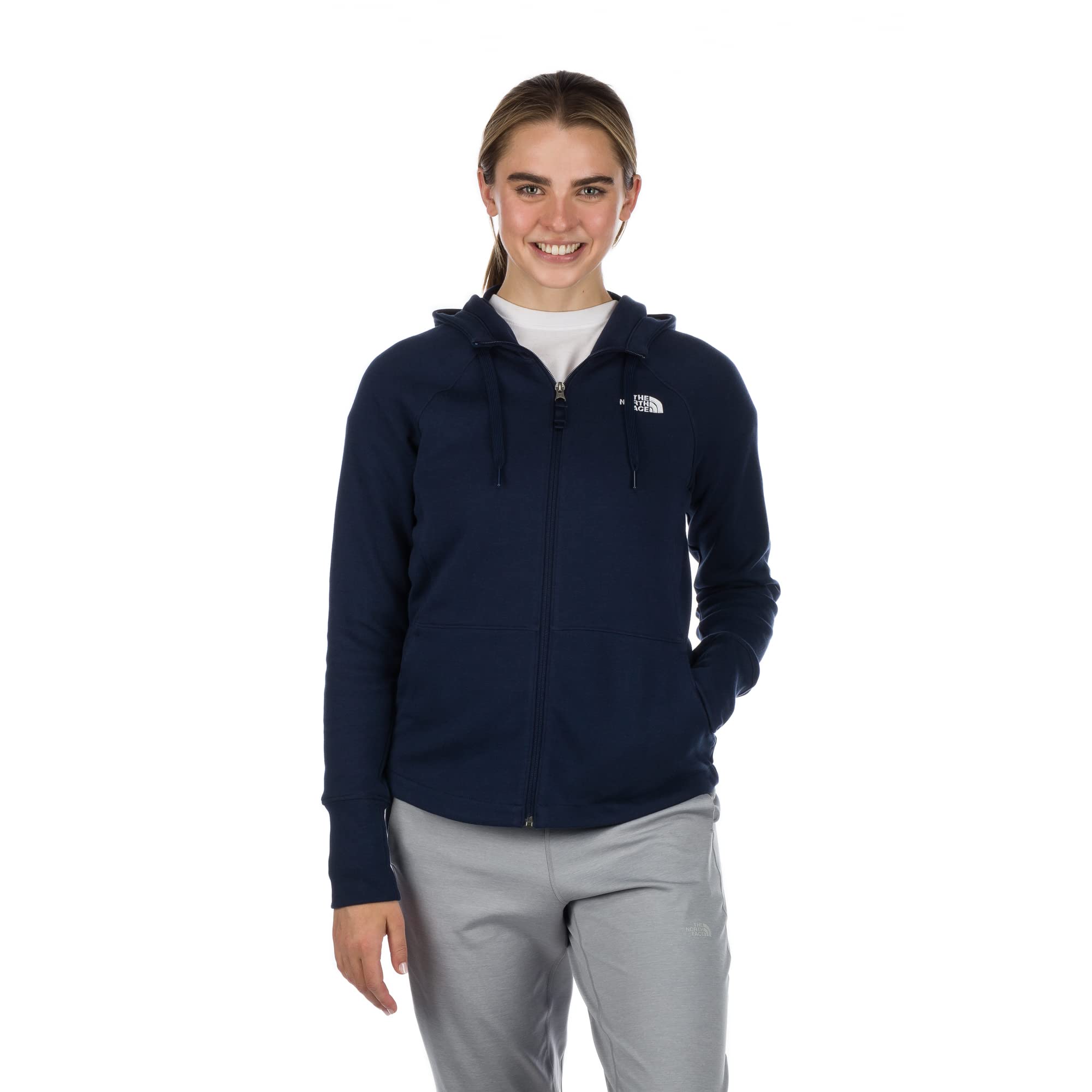 The North Face Women's Eco Ridge Reardon Full Zip Hoodie - Lightweight Fleece Jacket for Hiking, Camping & Outdoor Activities | Sustainable Recycled Materials
