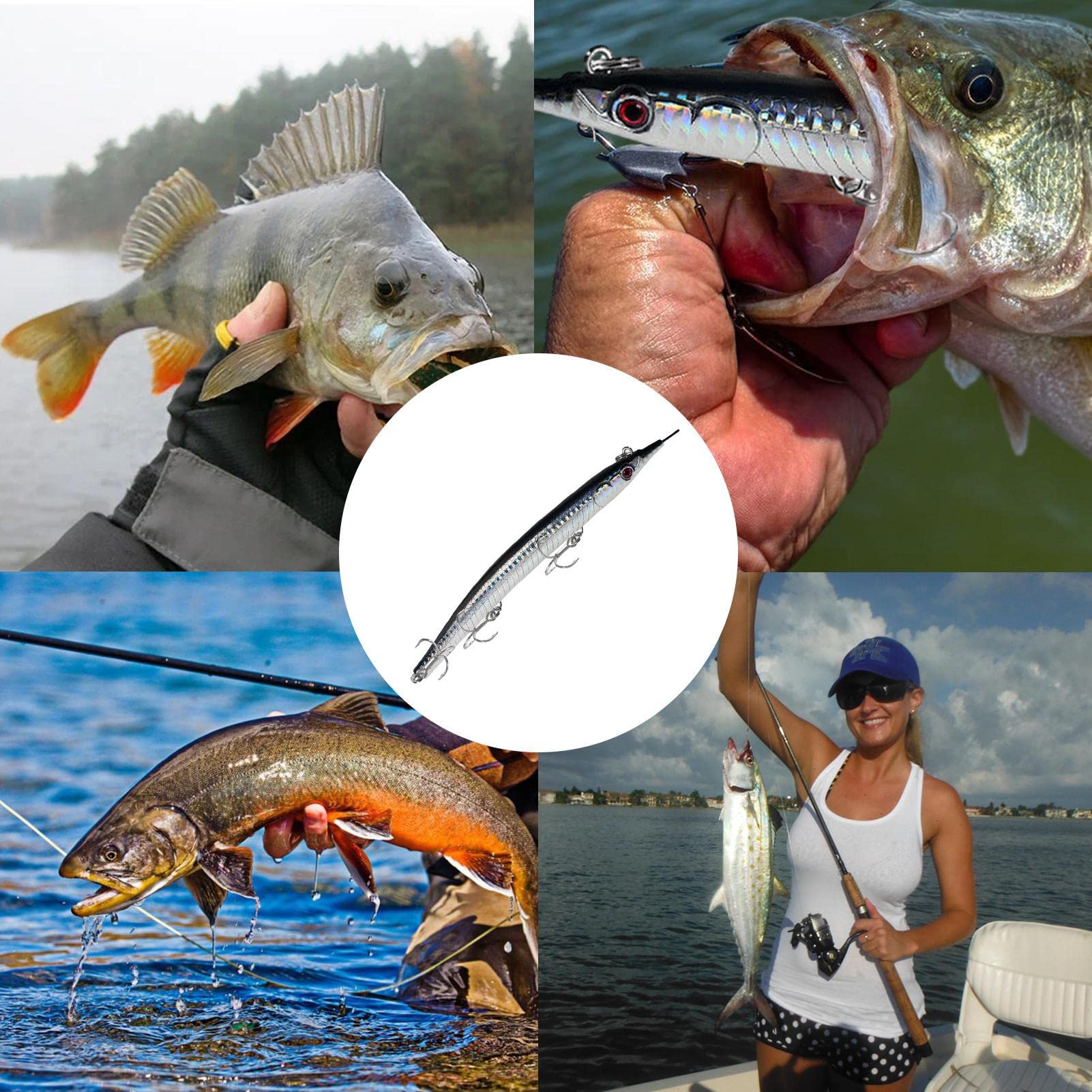Fast Sinking Tuna Fishing Tackle with Hooks - Surf Fishing Gear for Grass Carp, Herring & Freshwater Fish - Perfect for Saltwater & Mandarin Fish Pochy Fishing Adventures
