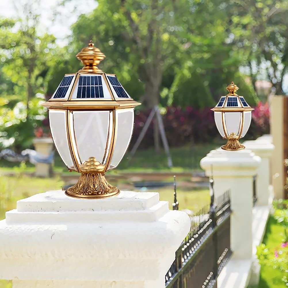 Solar Powered Outdoor Post Light - Waterproof LED Fence Post Cap Lights for Garden, Yard & Pathway | Durable Pillar Lights for Wooden Posts, Driveway & Landscape Lighting at Night
