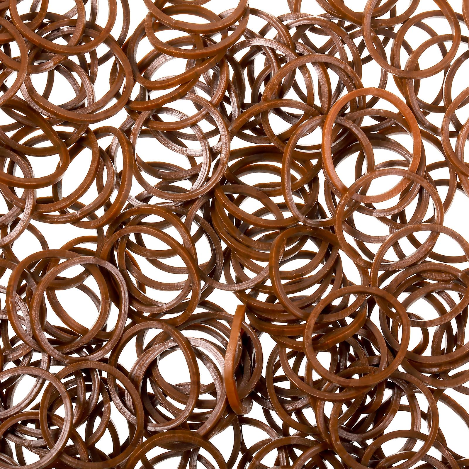 2000 Pack Mini Rubber Bands for Hair - Soft Elastic Hair Ties for Kids, Braiding & Wedding Hairstyles - Dark Brown Hair Accessories for Girls, Boys & Adults - Perfect for School, Parties & Daily Use