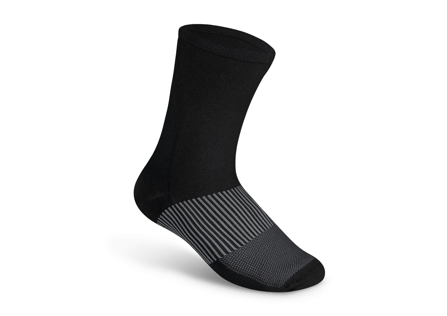 18-25 mmHg Mid Calf Compression Socks for Women & Men - Black - Improve Circulation & Reduce Swelling for Running, Travel & Work
