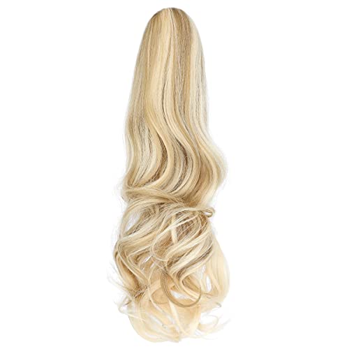 Clip-in Ponytail Hair Extension with Claw Clip - Natural Looking Hairpiece for Instant Volume & Length - Perfect for Parties, Weddings & Everyday Styling