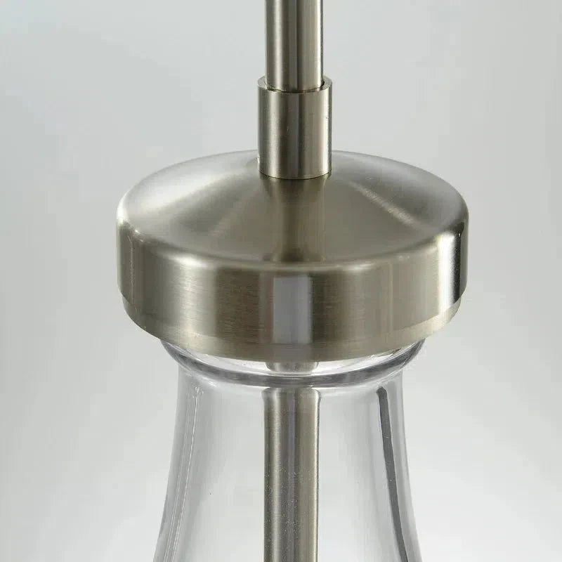 2-Light Raindrop Round Chandelier - 5 Inch Modern Crystal Ceiling Fixture for Dining Room, Bedroom & Entryway Lighting