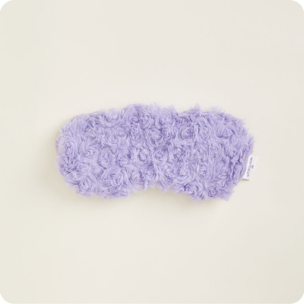 Purple Curly Warmies Eye Mask for Sleep & Relaxation - Soft & Cozy Eye Cover for Stress Relief, Travel & Spa Use
