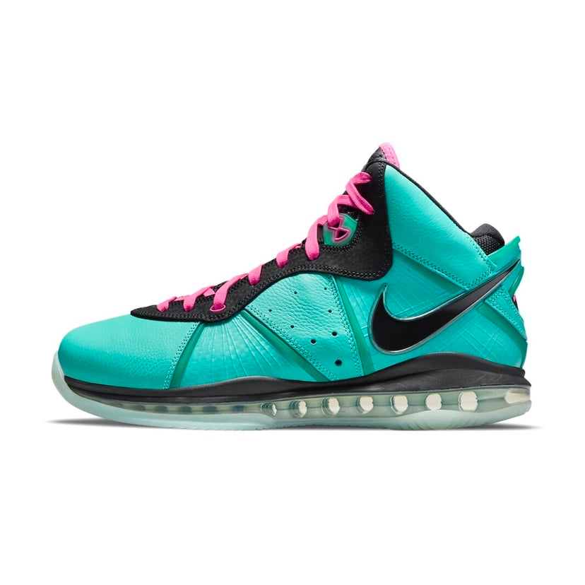 Nike LeBron 8 South Beach 2021 Retro Men's Basketball Shoes - Black/Pink Flash - Limited Edition Sneakers for Sports & Streetwear Fashion
