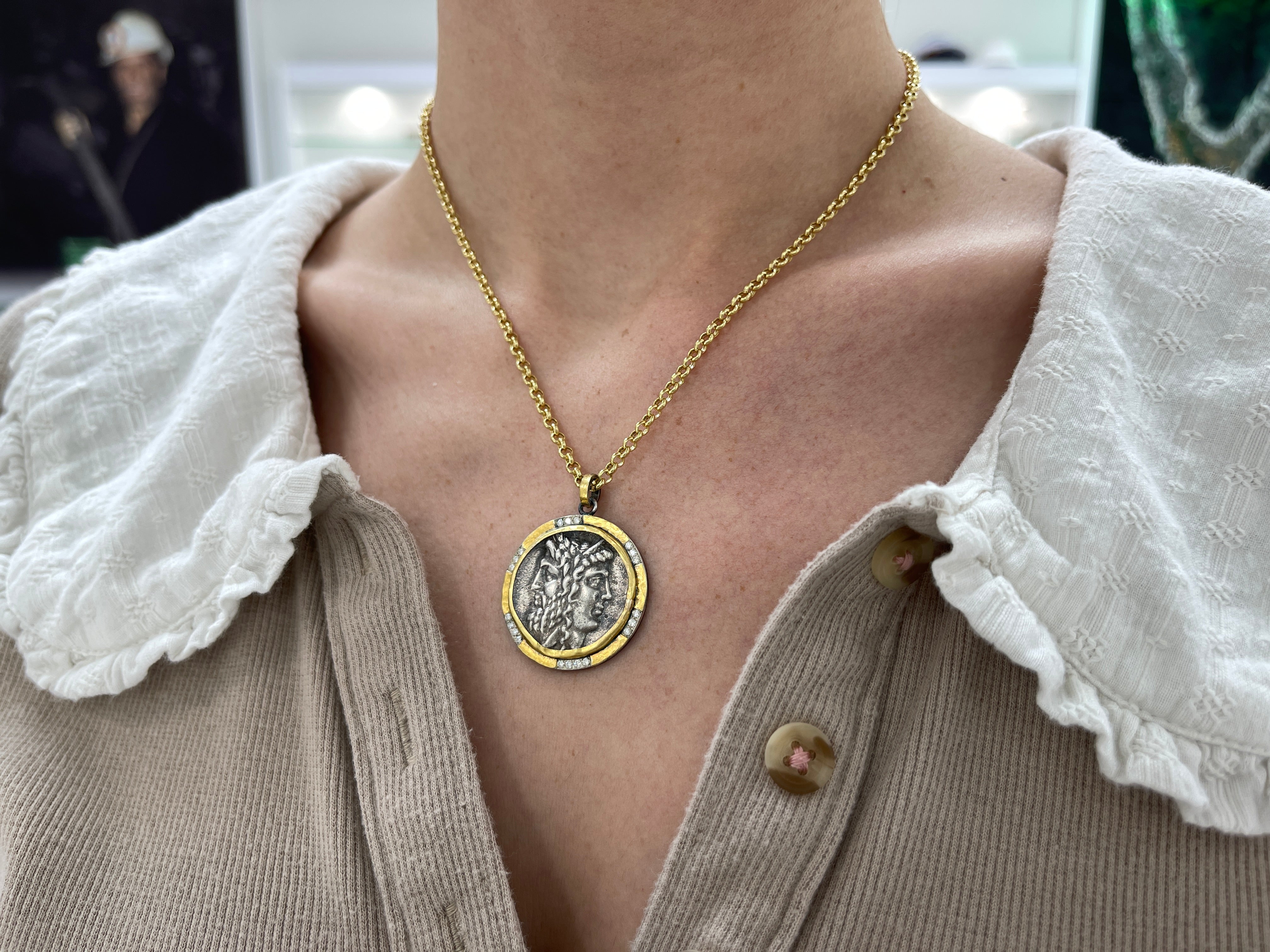 24K Gold & Diamond Medallion Pendant for Men & Women - Luxury Hip Hop Jewelry Gift for Birthday, Anniversary & Special Occasions | Janus & Janus