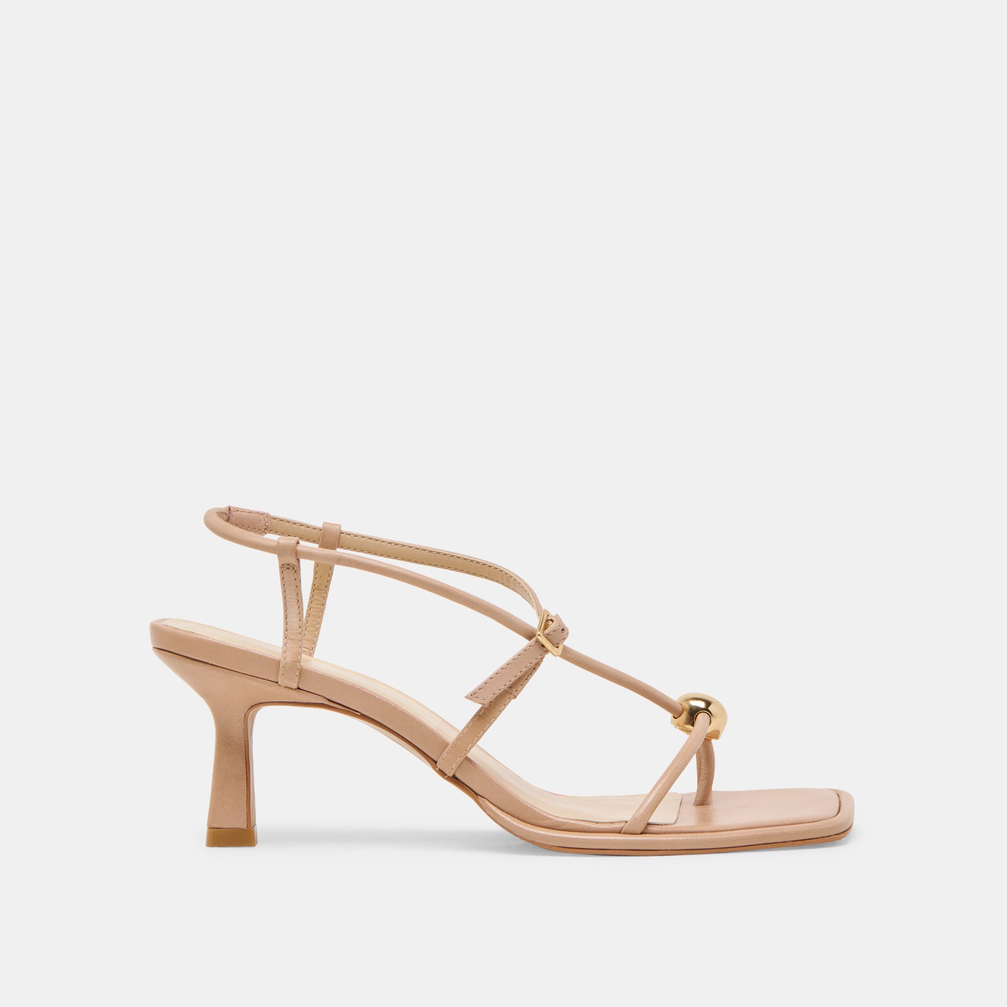 MYLEE Women's Light Tan Leather Heels - Comfortable High Heel Shoes for Work, Party & Evening Wear
