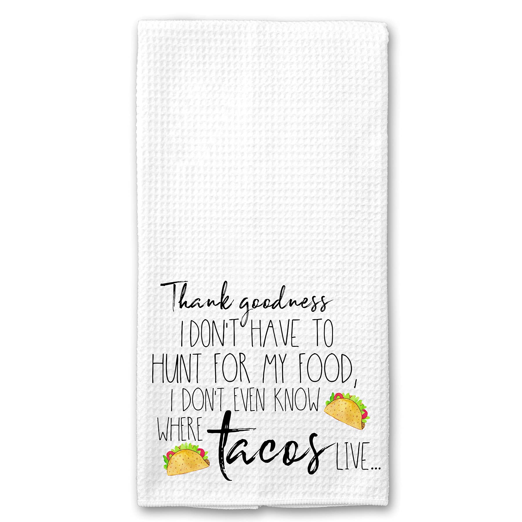 Premium Microfiber Kitchen Towel - Absorbent & Quick-Drying for Cooking & Cleaning | Funny Taco Design - Perfect for Mexican Food Lovers & Home Chefs