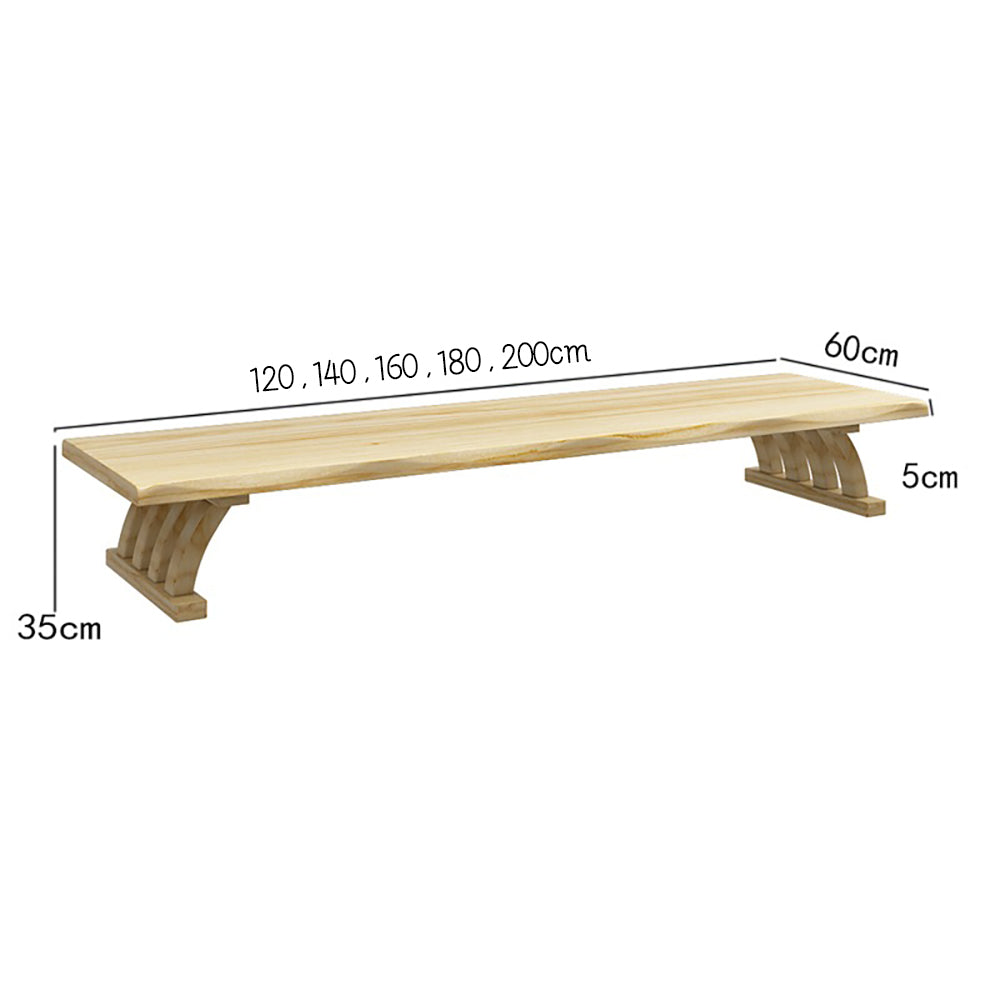 Japanese Style Solid Wood Tatami Tea Table Set - Traditional Low Dining Table for Zen Meditation, Tea Ceremony & Floor Sitting - Perfect for Japanese Tea Rooms, Living Rooms & Small Spaces