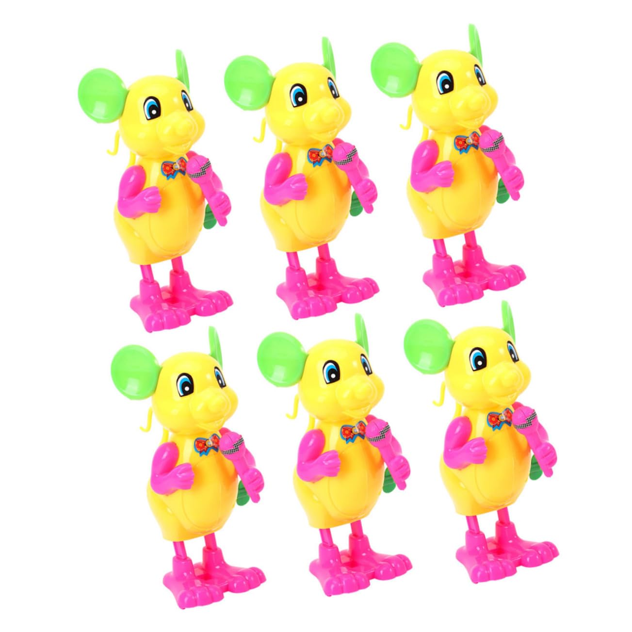 SAFIGLE 6-Pack Wind-Up Mouse Toys - Fun Halloween Gifts for Kids, Educational Animal Toys for Toddlers & Children - Perfect for Birthday Parties, Classroom Rewards, and Pretend Play